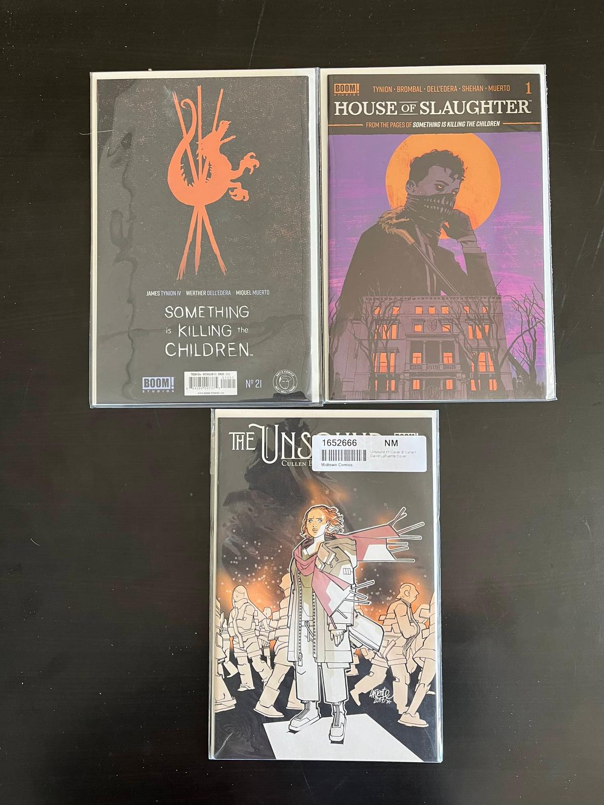 3 Issues Boom Studios House of Slaughter #1 Something is Killing the Children #21 & The Unsound #1