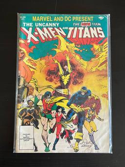 Marvel and DC Present Uncanny X-Men and New Teen Titans #1 Key 1st Appearance Source Wall