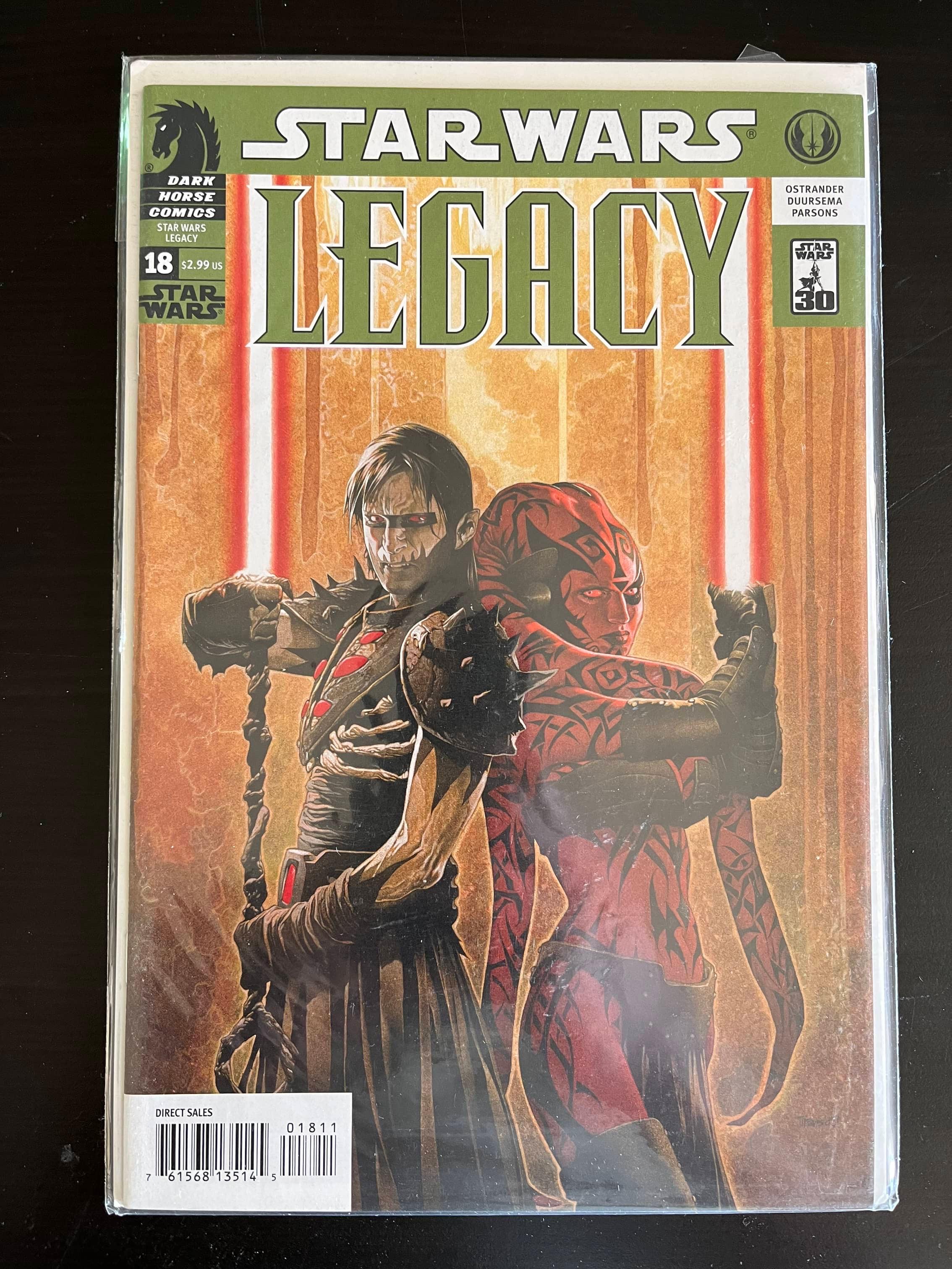 Star Wars Legacy Dark Horse Comic #18 2007 Key1st appearance and origin of the first Darth Wyyrlok