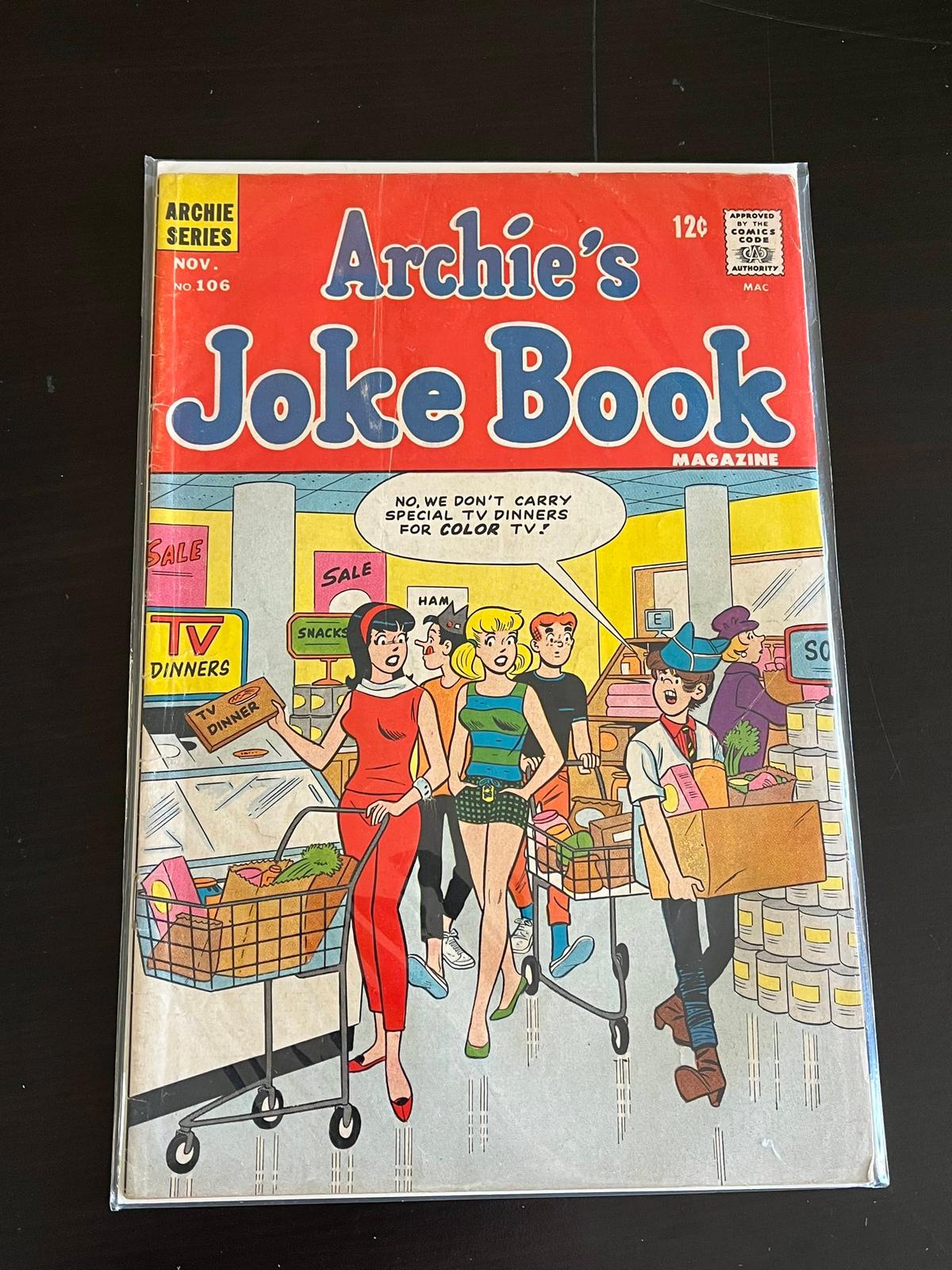 Archies Joke Book Comic #106 Archie Series 12 Cents Silver Age 1966