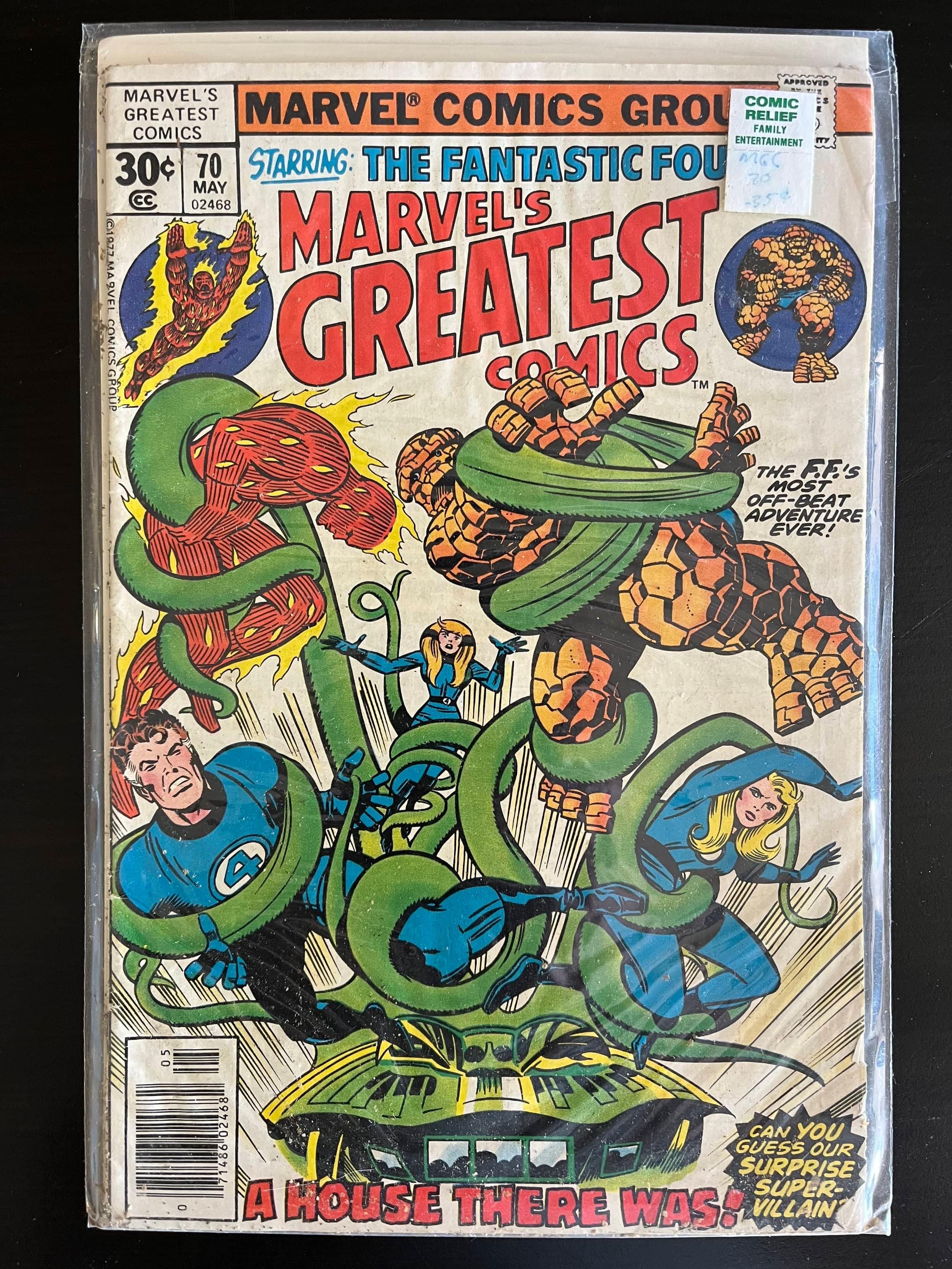 Marvels Greatest Comics Marvel Comic #70 Bronze Age 1977 Fantastic Four