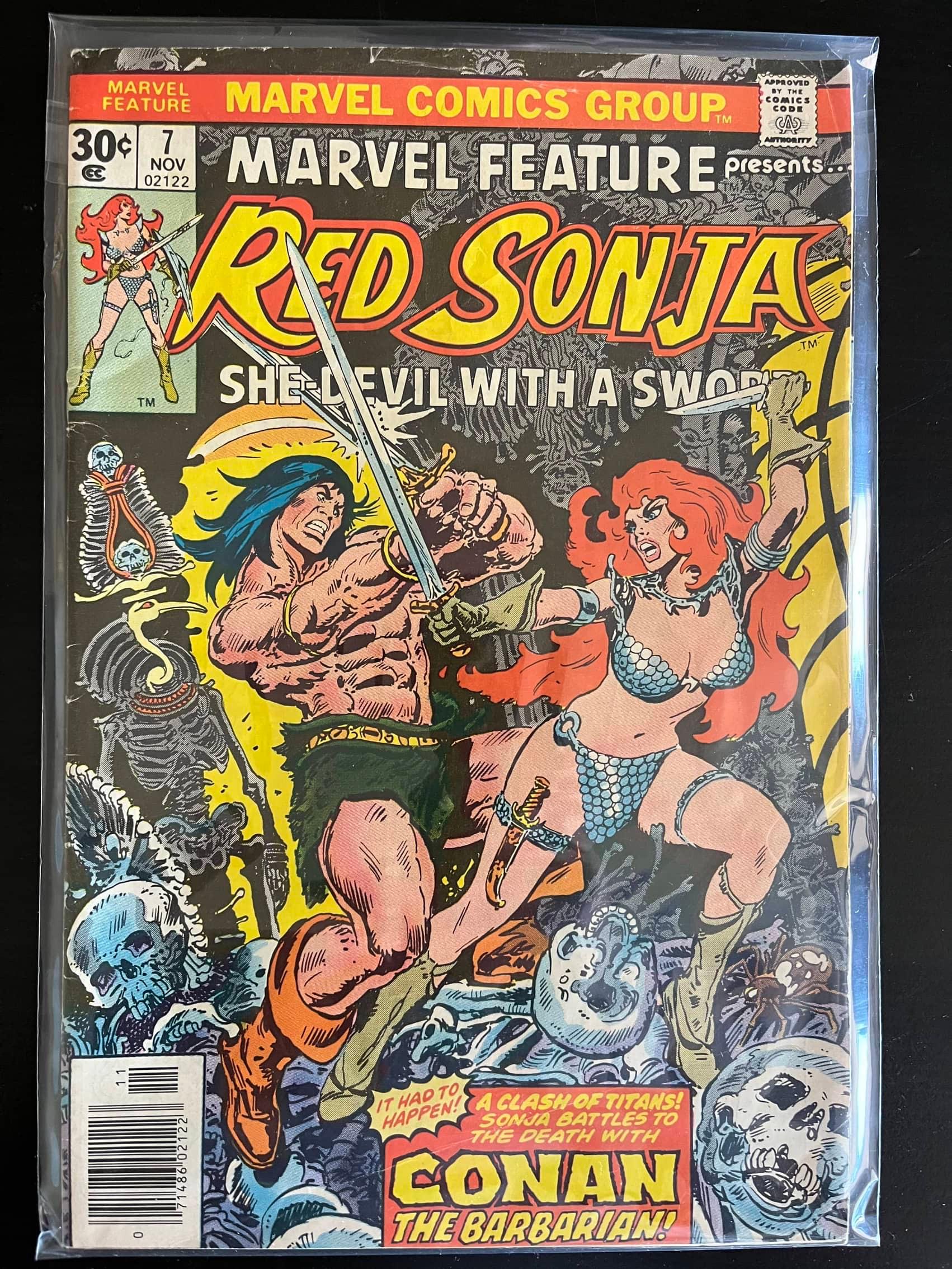Marvel Feature presents Red Sonja Marvel Comic #7 Bronze Age 1976