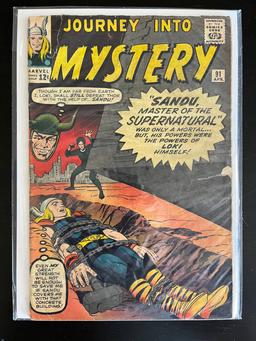 The Mighty Thor Journey into Mystery Marvel Comic #91 Silver Age 1963