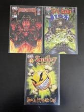 3 Issues Chaos Comics All 1st Issues Purgatori #1 Evil Ernie #1 Smiley The Psychotic Button #1