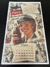Korean War Coca-Cola USN WAVE Calendar Page/Poster