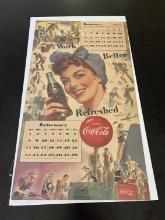 Korean War Coca-Cola Rosie the Riveter Calendar Page/Poster
