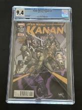 Star Wars Kanan Marvel Comic #6 2015 CGC Universal Grade 9.4