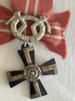 WWII Finland Military Cross IV Class - 1939 w/Swords.