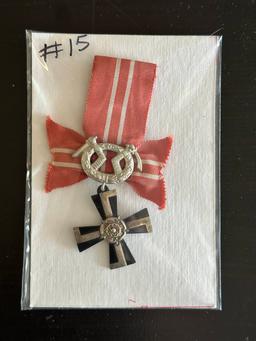 WWII Finland Military Cross IV Class - 1939 w/Swords.