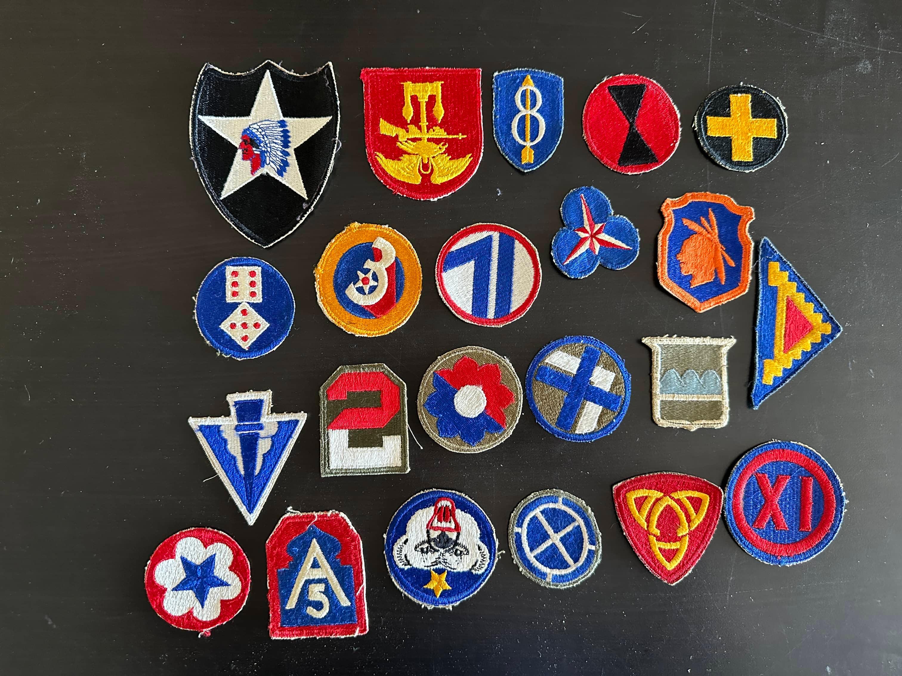 Lot of Multiple Vintage Military Patches See Pics