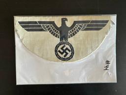 WWII Germany Eagle Patch Large White Background 10x5 inches 1945