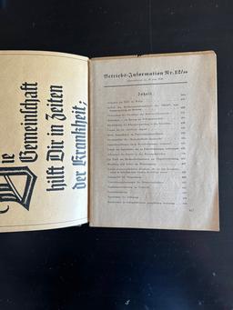 (2) WWII German Deutsche Arbeitsfront Booklets.