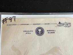 (2) Pieces Bikini Atoll-Atomic Bomb Test Stationery.