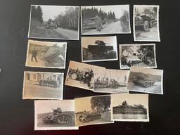 (12) WWII Soldier s Photos of Tanks and Armored Vehicles
