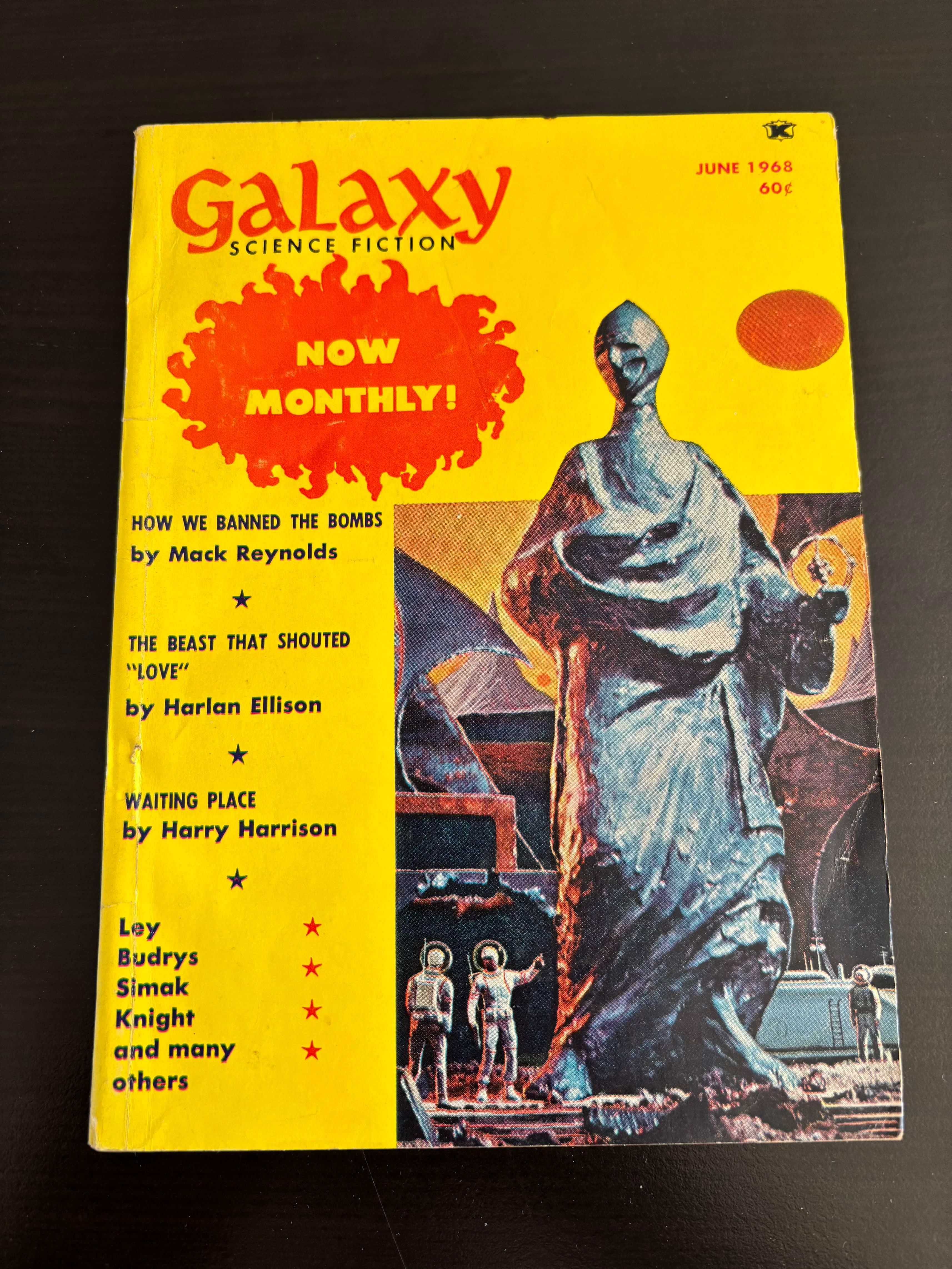 2 Galaxy Science Fiction Magazines Frederick Pohl Harlan Ellison 1968 1976