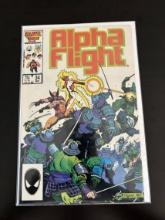 Alpha Flight Marvel Comic #34 1986 Key Origin of Lord Dark Wind, the father of the adamantium bondin