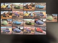 17 various Cars cards Disney Pixar