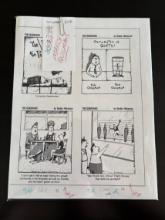 The Quigmans by Buddy Hickerson Editors proof Approval initialled by the editors