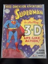 Three-Dimension Adventures Superman in startling 3-D DC Golden Age 1953