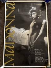 MADONNA SONG Poster 35x23 from the 1980s Vintage Rock Poster Like a Virgin, Borderline, Burning Up,