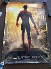 Original Theatrical Bus Shelter 2002 Spiderman Sony Pictures Double Sided 48x70