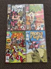 4 Issues. Alpha Flight Marvel Comics #3, #4, #115, & #63.