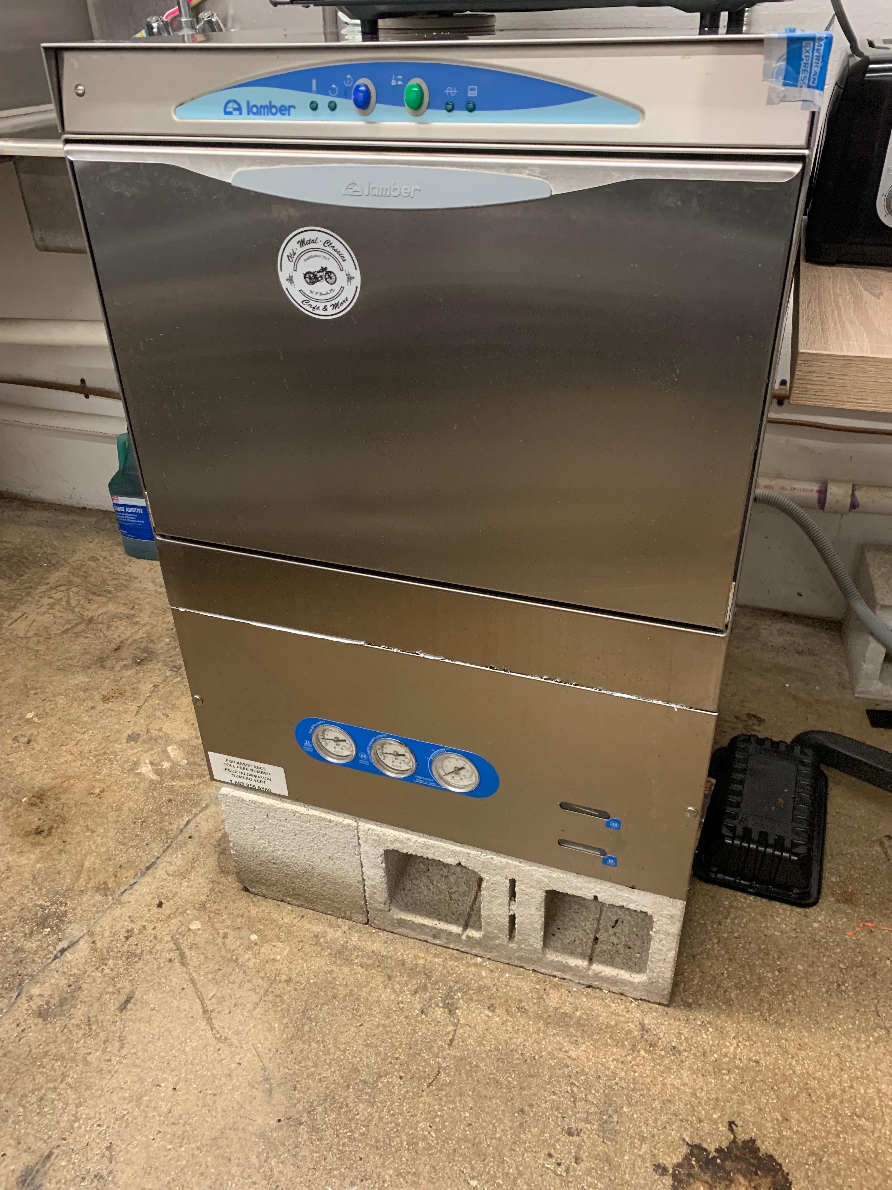 2017 Lamber DSP4DPS-UL Deluxe High-Temperature Undercounter Dishwasher 230V