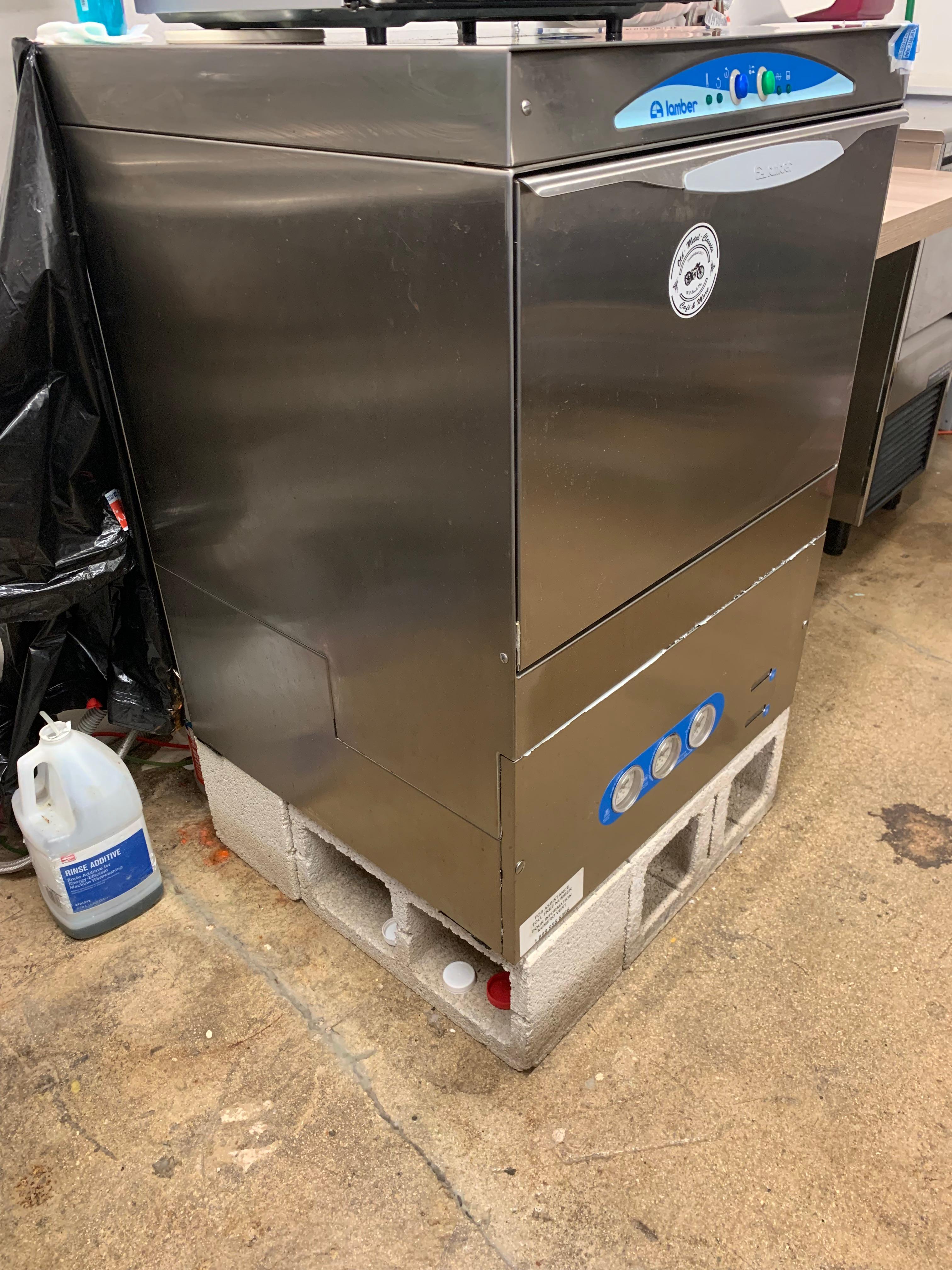 2017 Lamber DSP4DPS-UL Deluxe High-Temperature Undercounter Dishwasher 230V