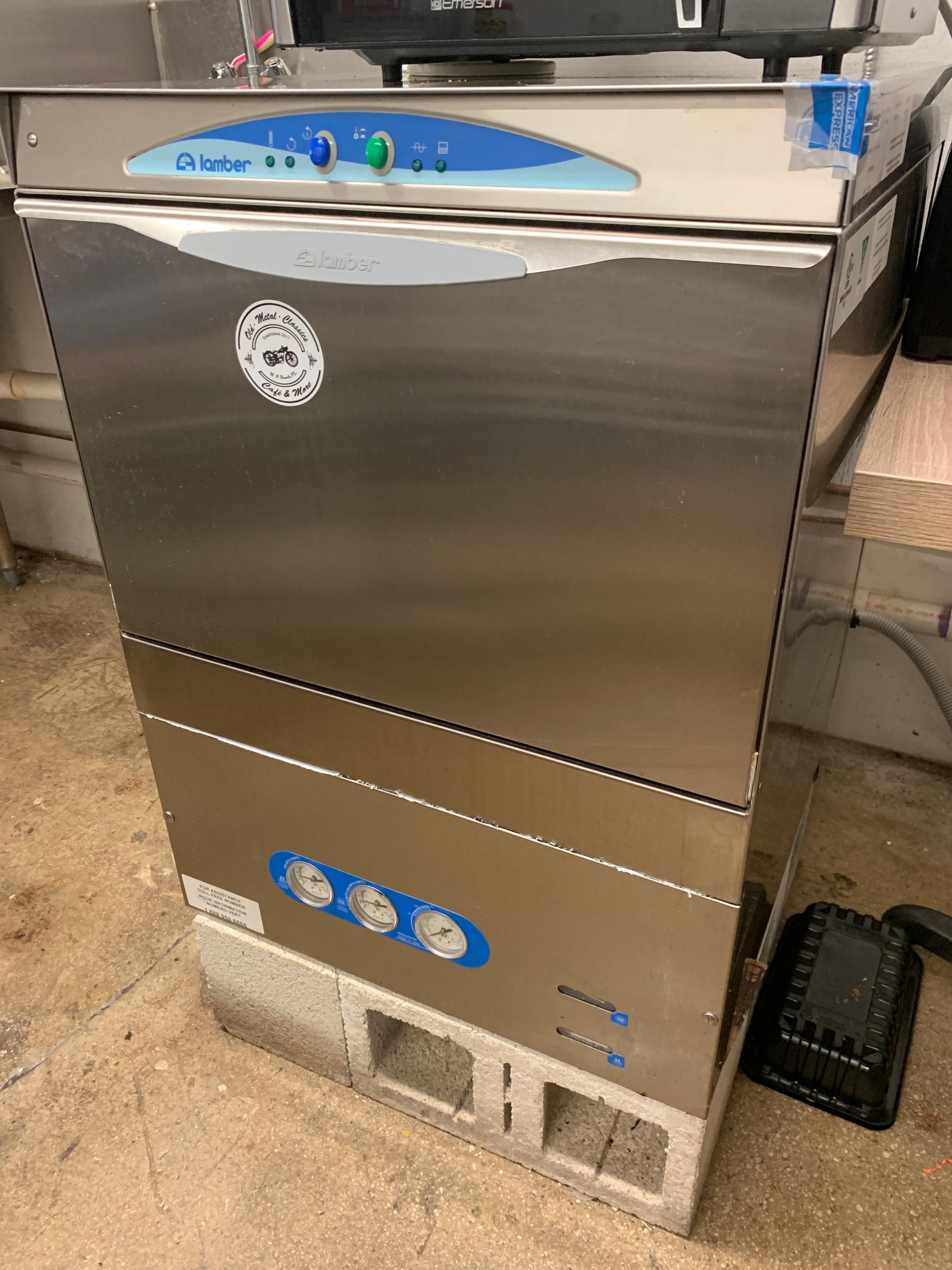2017 Lamber DSP4DPS-UL Deluxe High-Temperature Undercounter Dishwasher 230V