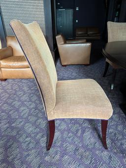 (2) Thayer Coggin 24"W x 21"D x 42"H Decor Fabric Side Chairs