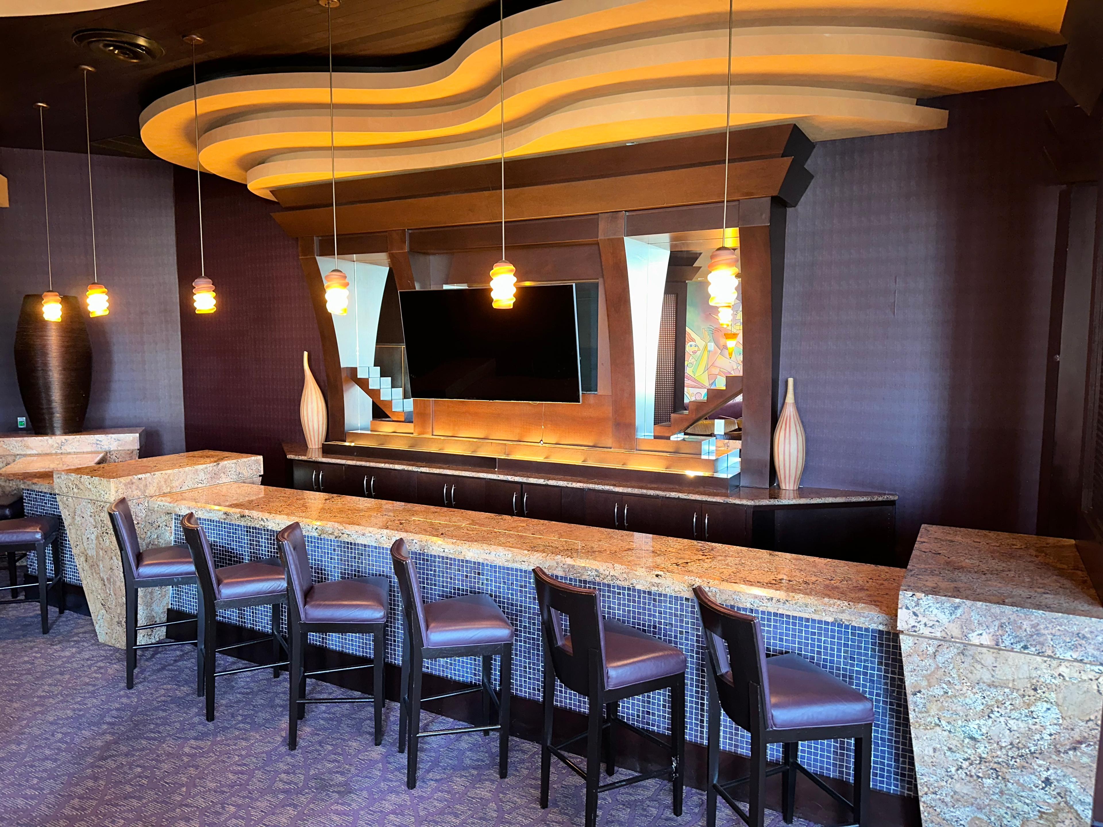 30' L Decor Multi-Level Granite Bar