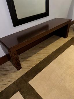 60" x 16" x 18" Darkwood Bench