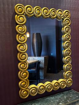 41"W x 57"H Decor Gold Framed Mirror