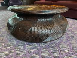 36" Round x 17"H Decor Wood Table