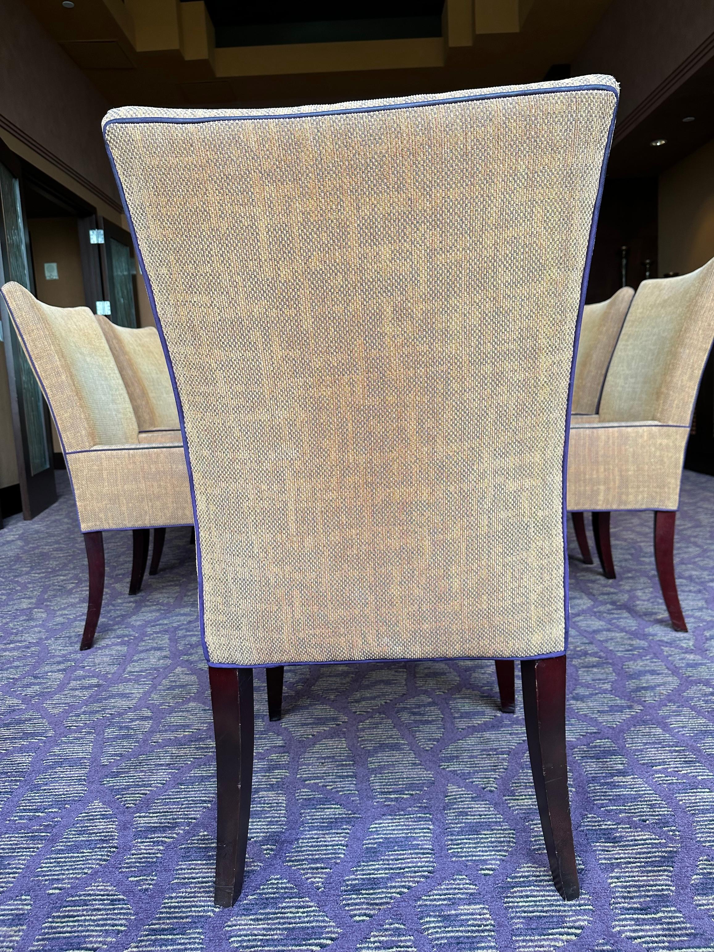 (2) Thayer Coggin 24"W x 21"D x 42"H Decor Fabric Side Chairs