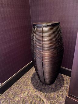 24" Round x 52"H Darkwood Decor