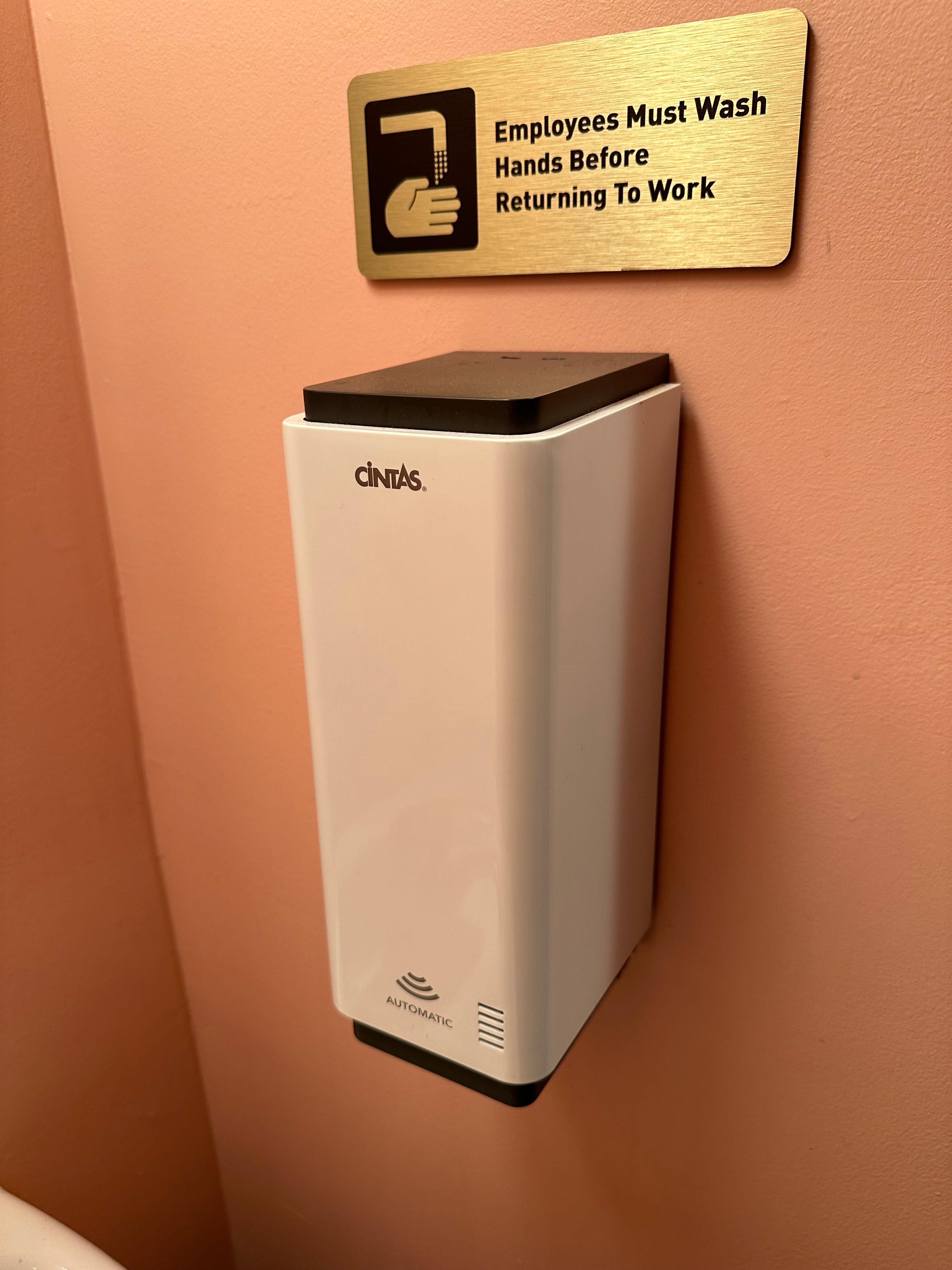 Cintas Automatic Soap Dispenser White