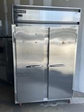 Continental 2F 2 Door Stainless Steel Reach-In Freezer on Casters 115V