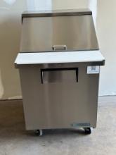 True TSSU-27-12M-C-HC 1 Door 27.75”W Stainless Steel Refrigerated Mega Top Sandwich Prep Table