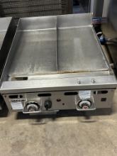 Vulcan MSA24-CBFI1RC 24”W Low Profile Heavy Duty Gas Griddle w/Thermostatic Controls