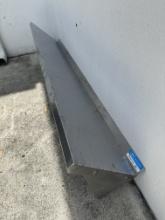 BK Resources BKWSE-1260 60”W Stainless Steel Wall Mount Overshelf 60”W x 12”D 1.5” BS