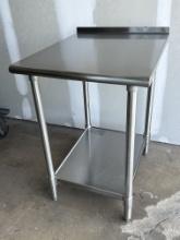 Eagle UT3024SB 24”W All Stainless Steel Work Table 24”W x 30”D 1.5” BS