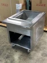 Delfield N8130B Drop-In Stainless Steel Mechanically Cooled Pan w/Mobile Cart w/Enclosed U/S 115V