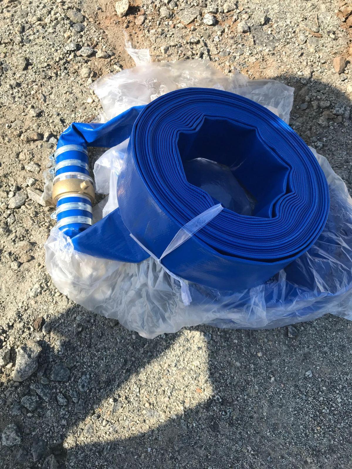 QTY OF 2 New 2in x 50 ft. discharge water hoses