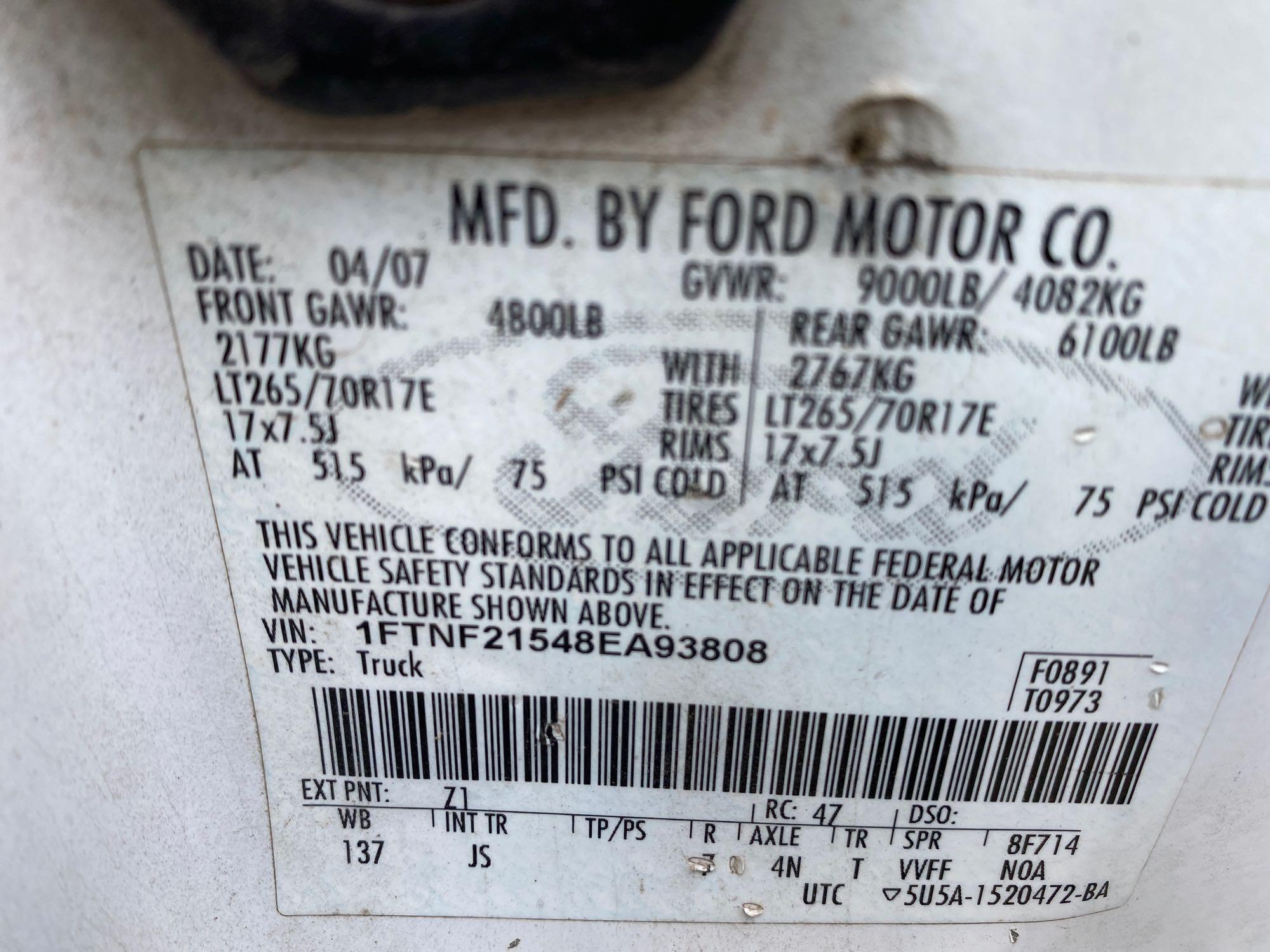 2008 Ford F 250 Reg Cab 4X4