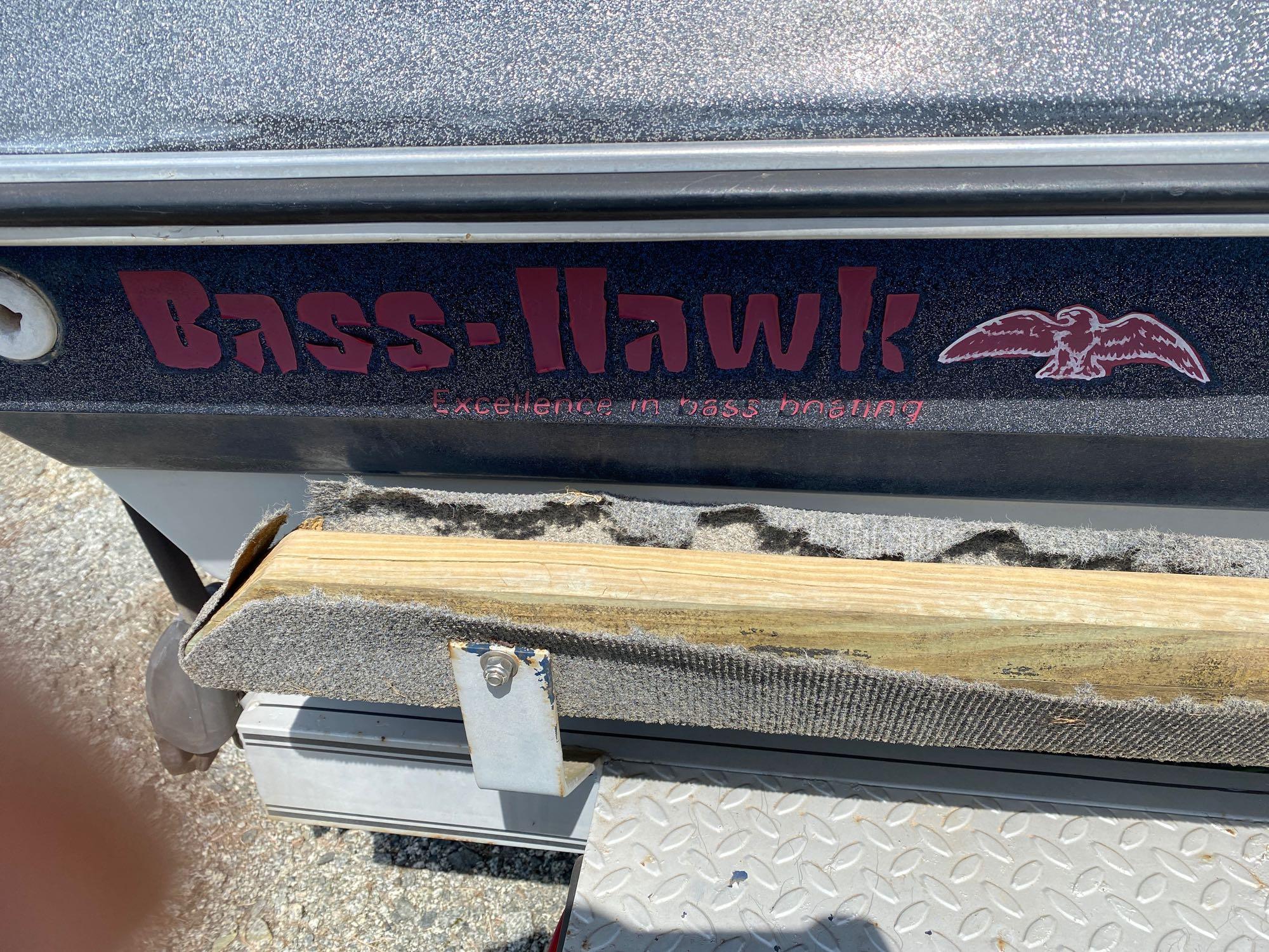 1984 Bass Hawk Fiberglass Fishing Boat