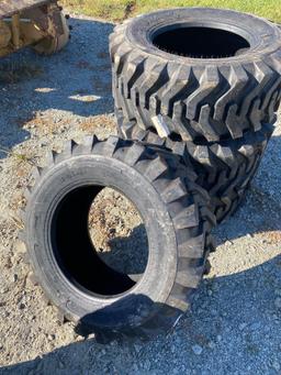 Set of 4 new 12-16.5 Loadmaxx Skid Steer Tires