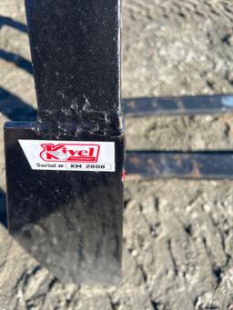 Kivel Unused Skid Steer Pallet Fork Attachment