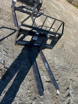 Kivel Unused Skid Steer Pallet Fork Attachment