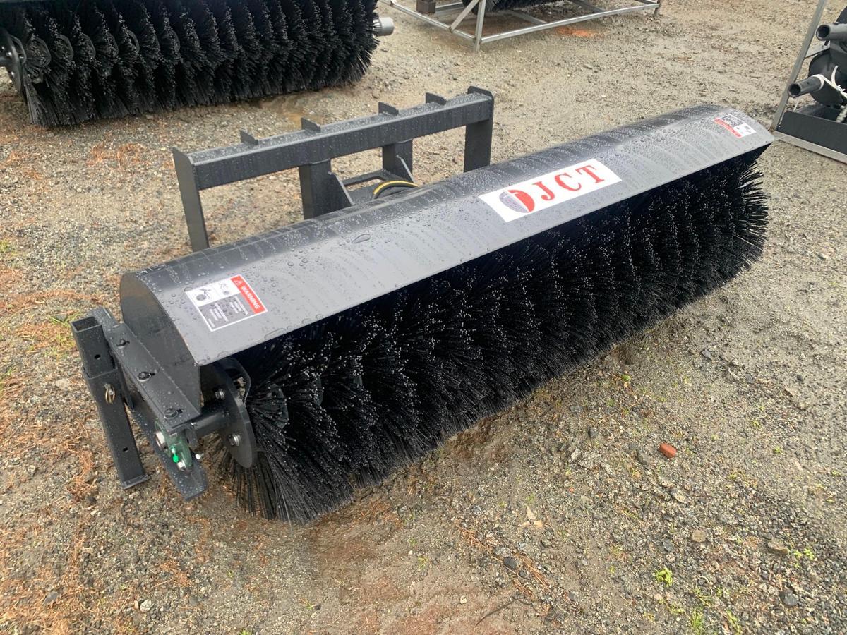 UNUSED 72IN JCT SKID STEER ANGLE BROOM ATTACHMENT